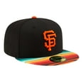 thumbnail image 3 of Men's New Era Black San Francisco Giants Turn Back The Clock 59FIFTY Fitted Hat, 3 of 6