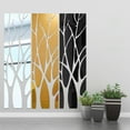 thumbnail image 4 of Naiovety Adhesivo de pared de árbol, espejo extraíble decorativo portátil, reemplazo brillante, Color sólido, calcomanía para el salón, Decoración del hogar Negro, 4 of 6