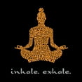 thumbnail image 2 of LA Pop Art Women's Word Art T-Shirt - Inhale Exhale, 2 of 2