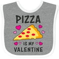thumbnail image 3 of Inktastic Pizza is My Valentine with Hearts Boys or Girls Baby Bib, 3 of 4