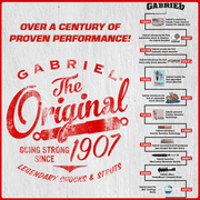 Gabriel 69724 Ultra Rear Shock Absorbers Fits Chevrolet Caprice, Chevelle; Buick LeSabre, Riviera; Cadillac Commercial Chassis, DeVille; Oldsmobile, Cutlass; Pontiac GTO, Grand Prix (1 pack)