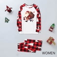 thumbnail image 2 of Odeerbi Christmas Pajamas for Family Holiday Long Sleeve Family Christmas Pajamas Matching Sets Mom Christmas Plaid Printed Blouse Tops + Pants Sleepwear Family Matching PJs Set Red, 2 of 6