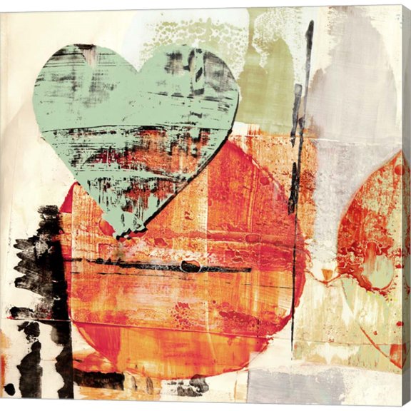 Great Art Now Pop Love #1 (Heart+Sun) by Peter Winkel, Canvas Wall Art, 24W x 24H
