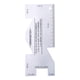 thumbnail image 4 of Advancent DIY costura regla aleación de aluminio costura tejer acolchado confección herramienta de calibre de medición Type2 NO2, 4 of 6