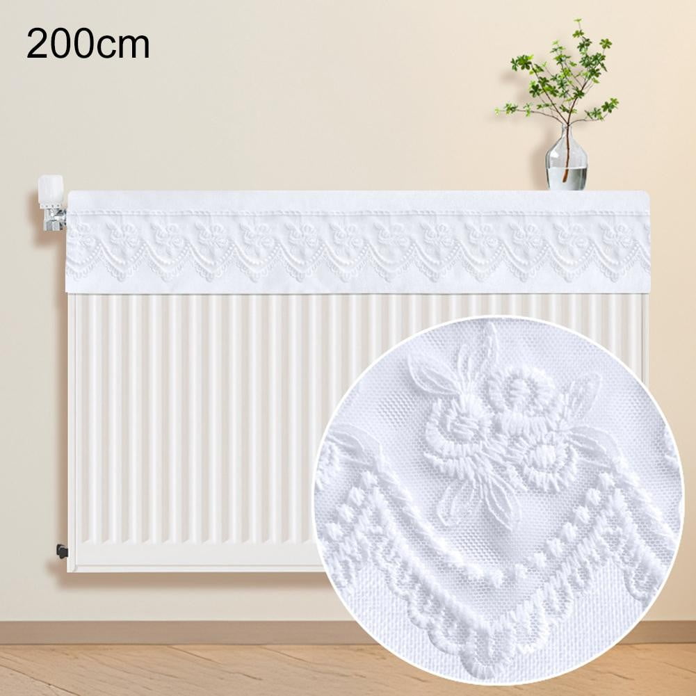 Highdi Housse Anti-poussière Pour Radiateurs Électriques - Protection Élastique Pour Radiateur à Huile (40-60cm, Blanc)