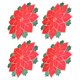 thumbnail image 4 of GOOHOCHY 4 Uds. Mantel individual navideño, tapete para platos de comedor, Mantel Individual aislante, tapetes para platos de Poinsettia, 4 of 7