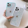 thumbnail image 3 of Cute Slim Compatible with iPhone 12 Pro Max Case, Elegant Clear Sparkle Bling Glitter Stars Design for Women Girls Teens Soft TPU Anti-Scratch Protective Durable Cases Cover(White), 3 of 6