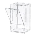 thumbnail image 1 of Caja alimentación para reptiles, hábitat, jaula, transparente, duradera, tanque cría, diseño ventilación, contenedor, terrario para reptiles,, 1 of 8