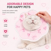 Avont Cat Cone M Adjustable Soft E-Collar, Bow