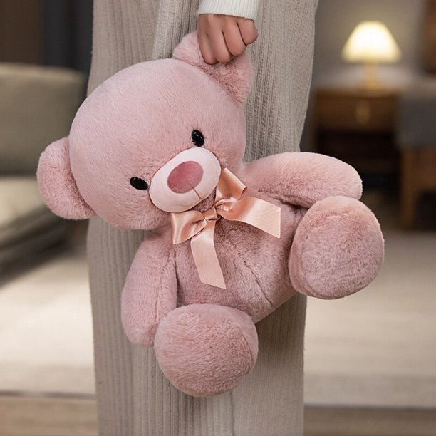 Nice 1pc 35-50CM Cute Bow Tie Teddy Bear Plush Toys Stuffed Soft Doll For Children Kids Lovers Kawaii Gift Animal Plushie Pillow zhangmengya LED