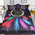 thumbnail image 3 of Plumas Blanco Dreamcatcher Nativo Americano Juego de Cama LT10, 3 of 5