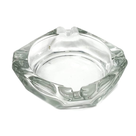 Anchor Hocking Heavy 3.75 in. Square Glass Retro Ashtray