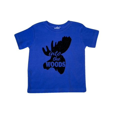 

Inktastic Moose Head Silhouette Into the Woods Gift Toddler Boy or Toddler Girl T-Shirt