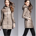 thumbnail image 2 of Chamarra Larga Mujer Abrigo De Invierno Ultraligero Acolchad Dara Baby  Dam0018, 2 of 3