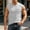 Gray, variant on Men's Round Neck Sleeveless Casual Tank Top Cotton Solid Summer Tee with Pockets