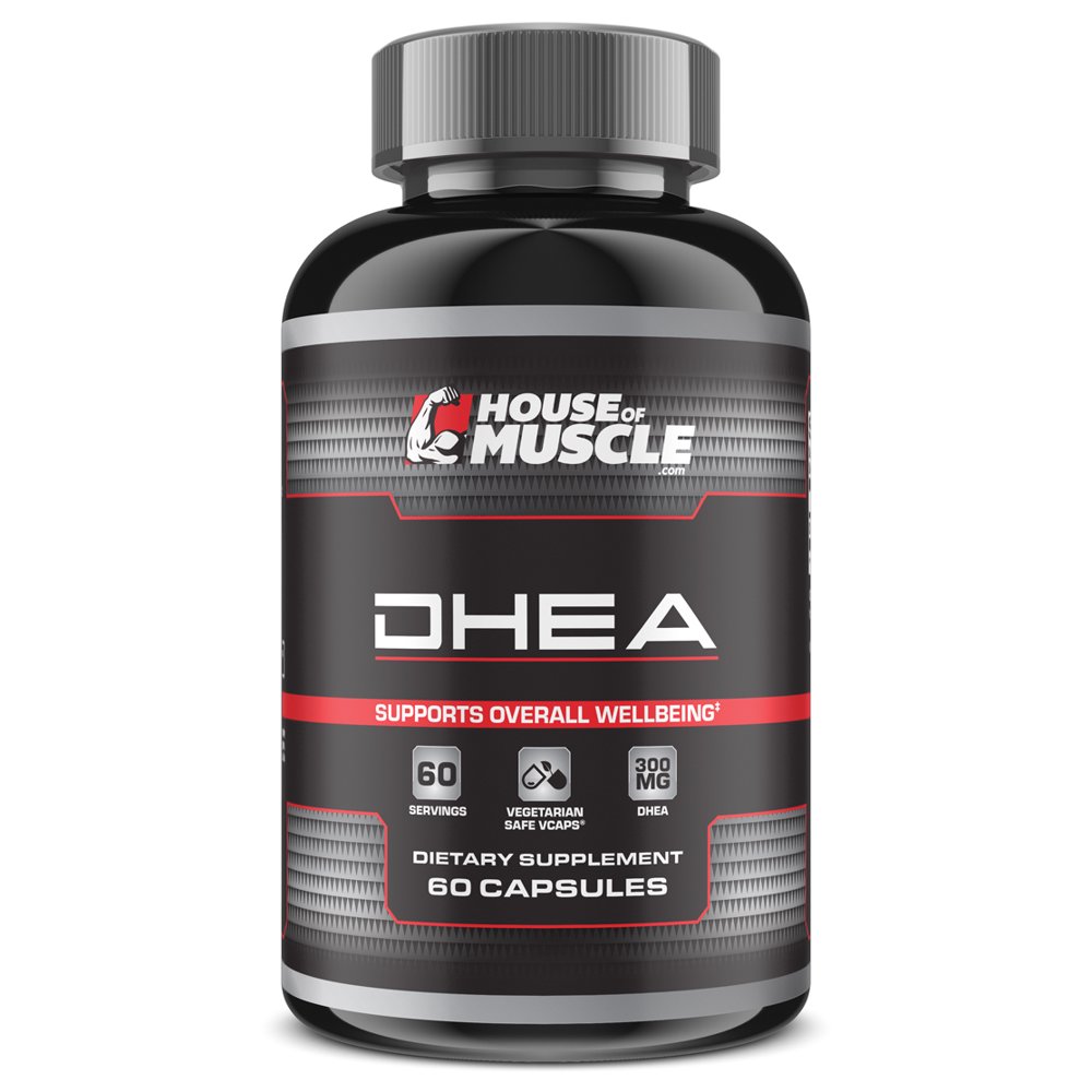 House Of Muscle DHEA 300mg (60 Capsules), High Potency DHEA, Support