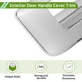 thumbnail image 5 of Exterior Door Handle Cover Trim Tailgate Door Handle Cover for Chevy Silverado 1500 2007-2013 Electroplated Silver Tone ABS 1 Set, 5 of 7