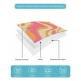 thumbnail image 5 of Pink Orange Full Size Down Alternative Comforter, Lightweight Comforter Quilt Bedding Set with Pillow Shams Art Abstract Modern Geometric All Seasons Bed Comforter Duvet Insert 78"x90", 5 of 7
