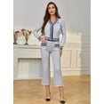 thumbnail image 2 of Richie House Women's Open Front Solid Blazer Casual Two Piece Pants Set Outfits RHW4073-A-XXL, 2 of 5