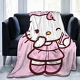 thumbnail image 6 of Hello Kitty Blanket, Super Soft Throw Blanket, Cozy Flannel Blankets For Boys Girls, Warm Blankets For Couch Sofa Bed, 50"X40", 6 of 9