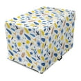thumbnail image 1 of Yellow Bird Dog Crate Cover, Tropical Jungle Pattern with Exotic Toucans and Leaves on Plain Background, Easy to Use Pet Kennel Cover Small Dogs Puppies Kittens, 7 Sizes, Multicolor, by Ambesonne, 1 of 6