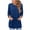 Blue, variant on Womens S-2XL Tunic Tops with Pockets Ribbed Knit 3/4 Sleeve Long Blouse Solid Loose Fit Crewneck Long Pullover for Spring Fall to Wear with Leggings Light Blue Medium