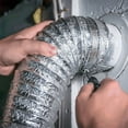 thumbnail image 1 of ETHZZLE Stretchable Aluminum Foil Air Duct for Exhaust Fan Use with Efficient Airflow Design, 1 of 8