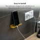 thumbnail image 4 of Injueey Soporte de ganchos autoadhesivos sin perforaciones montado en la pared colgador de almacenamiento de cables multifuncional dormitorio cocina Accesorios de baño Amarillo Injueey HA065113-02B, 4 of 6