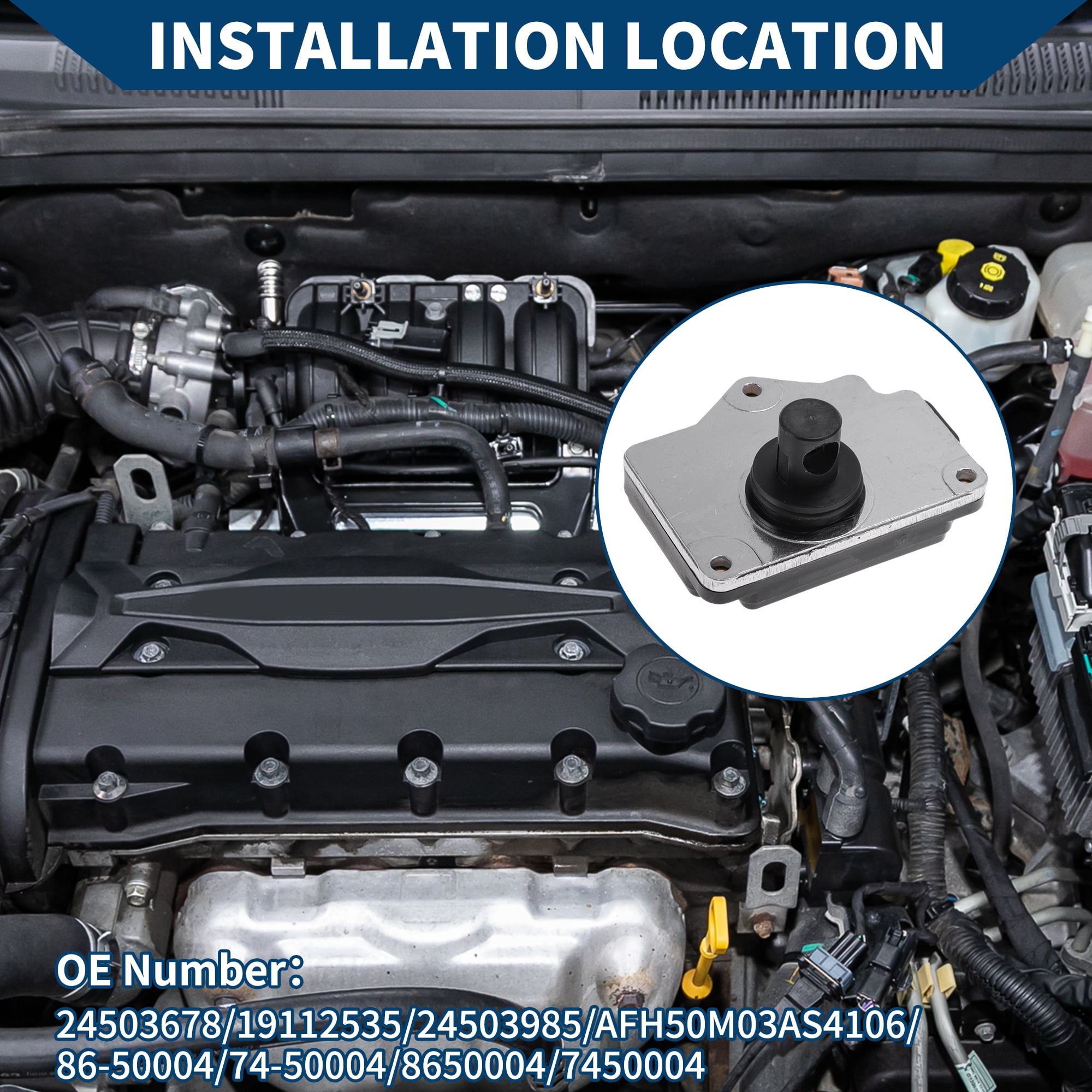 Unique Bargains Mass Air Flow Sensor Meter No.24503678 MAF Air Flow Sensor for Buick for Park Avenue 1994-1995 V6 3.8L Petrol Plastic Metal 1 Pc