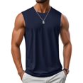 thumbnail image 1 of Camiseta sin mangas MAGCOMSEN para hombre, UPF 50+, azul marino L, 1 of 7