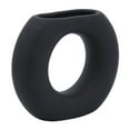 thumbnail image 1 of Sagebrook Home 17058-02 5 in. Ceramic Donut Vase, Black, 1 of 1