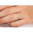 thumbnail image 3 of 0.50 Carat Classic Halo Round Moissanite Engagement Ring on Solid Gold setting, 3 of 8