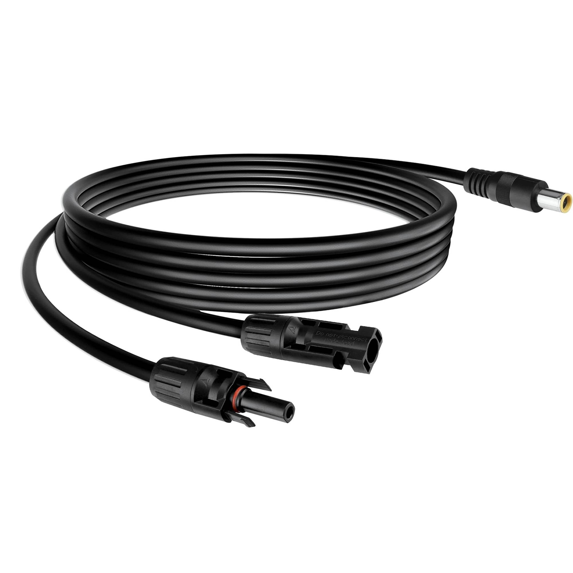 PGENDAR 16.5Ft Solar to 8mm Adapter Extension Cable for Jackery/BLUETTI/EBL/GRECEL & Many Other DC 8mm Portable Power Station Solar Generator Renogy ECOFLOW Solar Panels