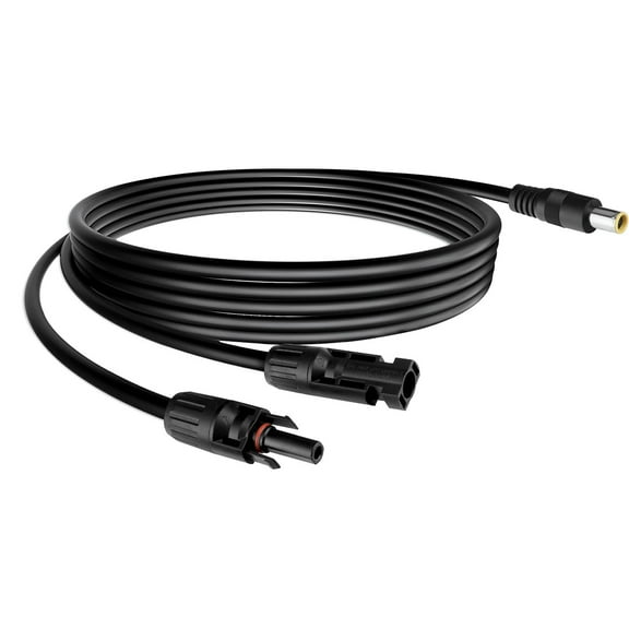 PGENDAR 16.5Ft Solar to 8mm Adapter Extension Cable for Jackery/Anker/BLUETTI/EBL/GRECEL & Many Other DC 8mm Portable Power Station Solar Generator Renogy ECOFLOW Solar Panels