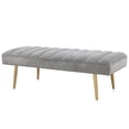 thumbnail image 2 of M75 Bench In Velvet With Gold Legs, 2 of 6