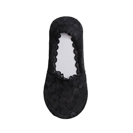 

Fsqjgq Scarf Hanger Leaf Womens Liner Socks Low Cut Non Slip Ankle Socks Hidden Cushioned Socks for Flat Boat Wide Slipper Socks Lace Black