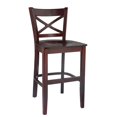 thumbnail image 5 of Cross Back Counter Stool in Cherry with Wood Seat, 5 of 5