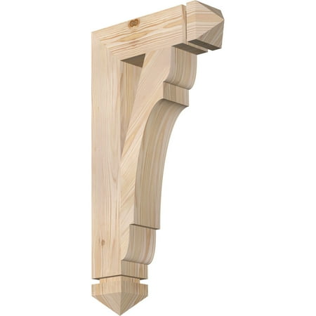 

Ekena Millwork 3 1/2 W x 14 D x 26 H Olympic Arts & Crafts Smooth Bracket Douglas Fir