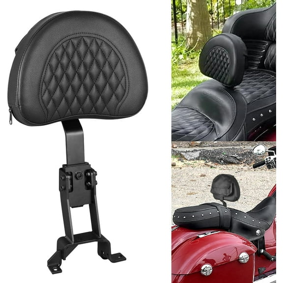 Detachable Adjustable Plug-in Driver Rider Backrest Sissy Bar Mounting Kit Compatible with for Chief Chieftain Classic Roadmaster Springfield 2014-2023