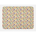 thumbnail image 1 of Valentine's Day Bath Mat, Abstract Colorful Nested Hearts on Plain Background Retro Romance, Plush Bathroom Decor Mat with Non Slip Backing, 29.5" X 17.5", White and Multicolor, by Ambesonne, 1 of 2