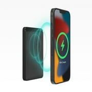 mophie Snap+ Juice Pack Mini - Wireless Portable Magnetic Charger with 5000 mAh Internal Battery Compatible with MagSafe & Qi-Enabled Smartphones Works with Apple Samsung and Google Phones Black