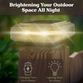 thumbnail image 3 of Pure Garden Solar Post Cap Lights - 2-Pack Waterproof Fence Lights (Brown), 3 of 6