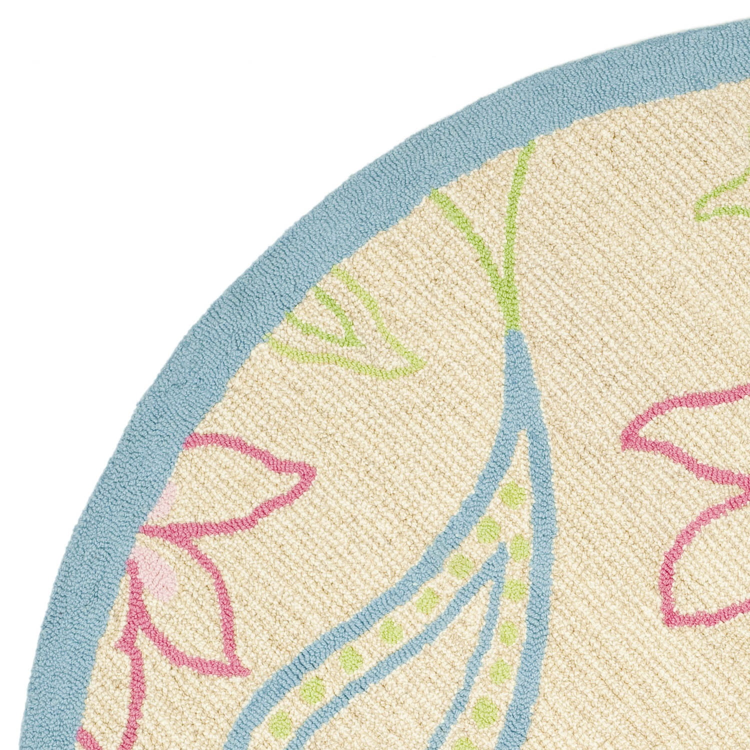 SAFAVIEH Kids Collection SFK362A Handmade Ivory/Blue Rug