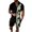 Black, variant on Vedolay Two Piece Short Outfit Mens Hawaiian Shirts and Shorts 2 Pieces Floral Beach Vacation Button Down Outfits,Black L