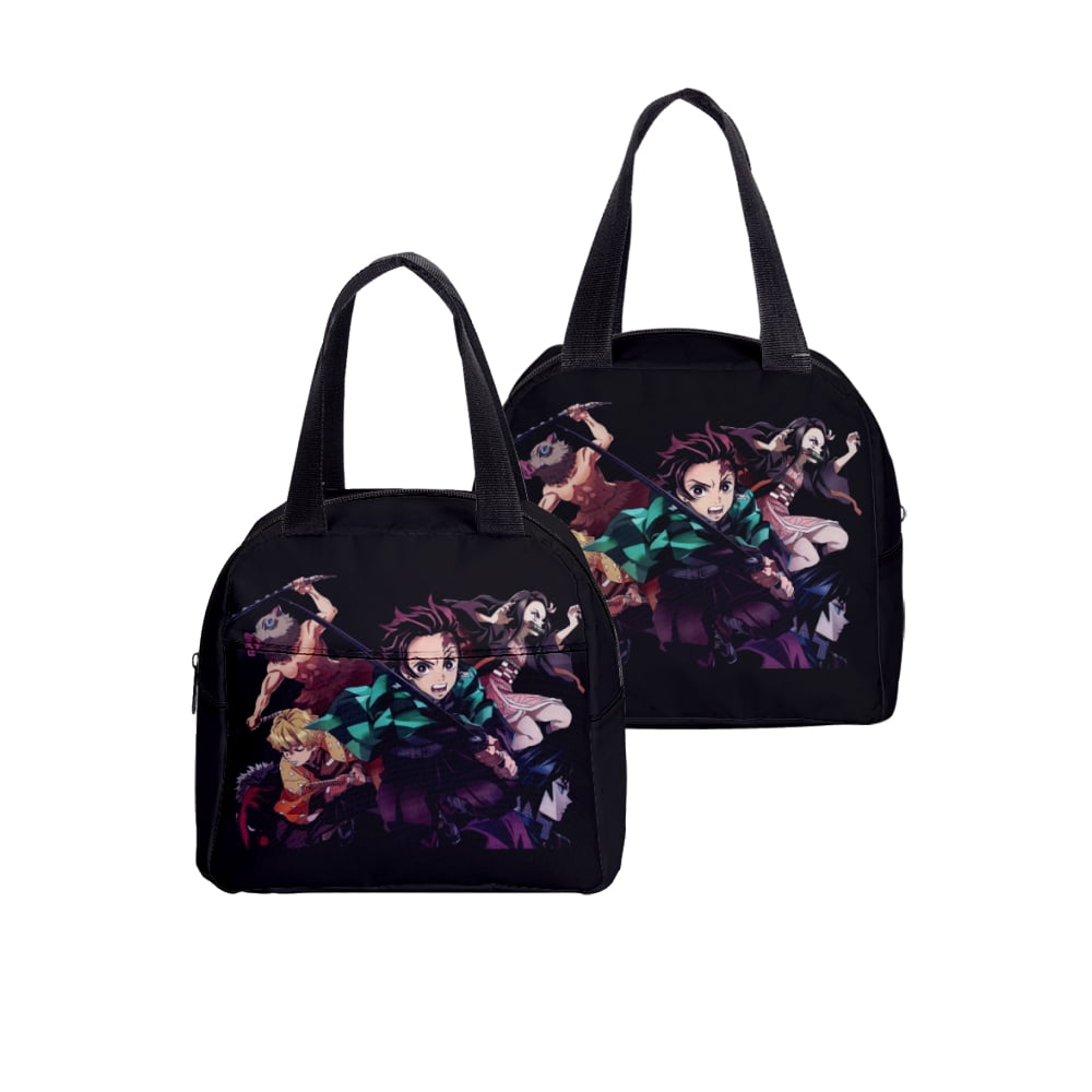 Demon Slayer Kimetsu No Yaiba Insulated Lunch Tote Bag Anime Portable