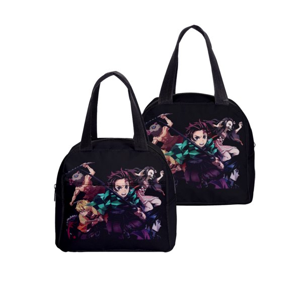 Demon Slayer Kimetsu No Yaiba Insulated Lunch Tote Bag Anime Portable