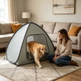 thumbnail image 4 of Cat & Dog Waterproof Tent House Washable Indoor/Outdoor Bed, Cave Nest for Small Pets, Portable Folding Shelter for Backyard Garden Patio Picnics Camping Travel, 4 of 9