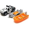 thumbnail image 3 of Camioneta, remolque, juguete, caravana, 2 en 1, juego, RV, autocaravana, juguetes para niños, modelo de coche fundido a presión, coches de juguete de metal, escala 1/36, SUV, fricción Po, 3 of 5