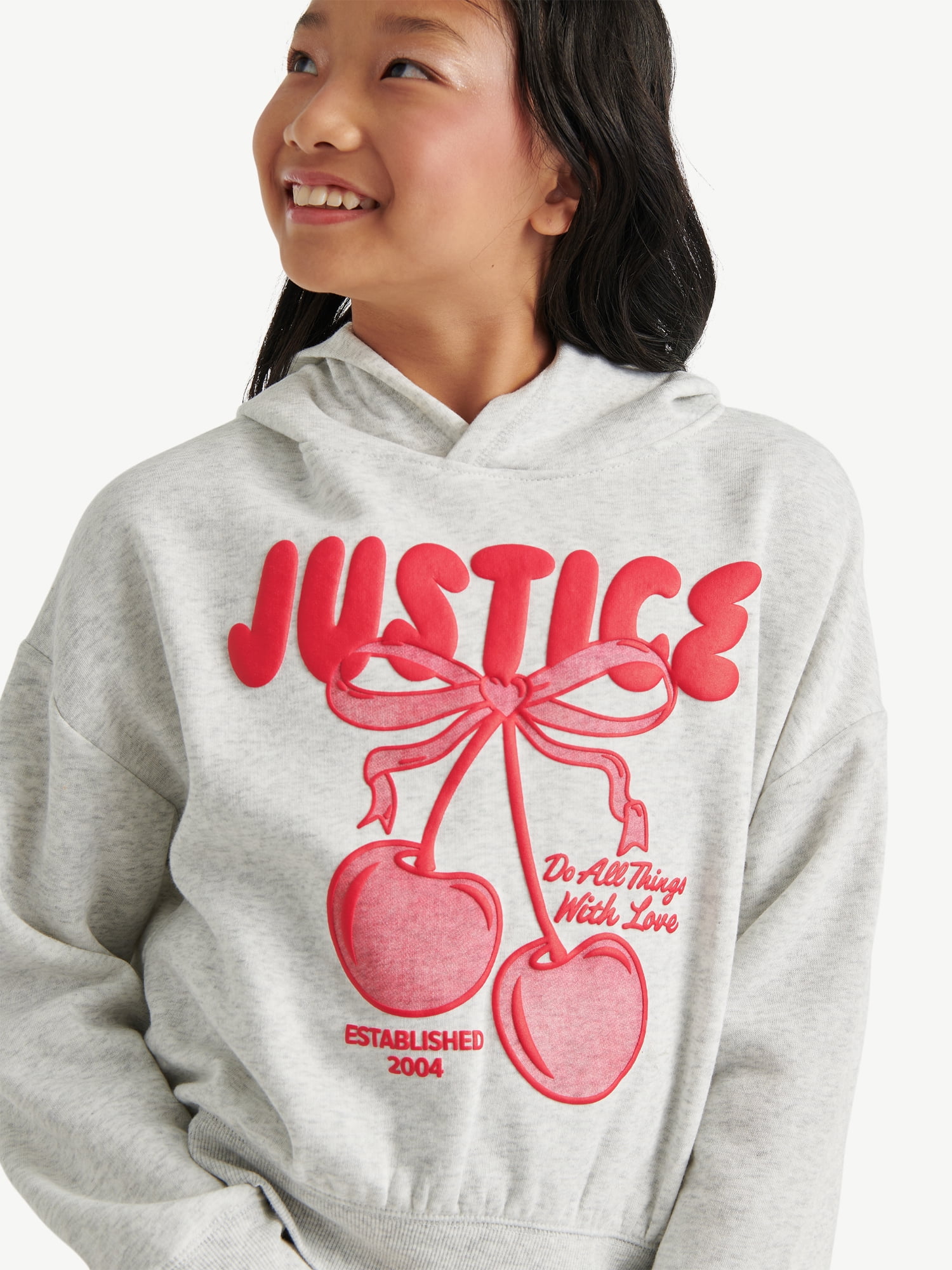 Justice Girls Fleece Hoodie, Sizes XS - XLP