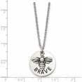 thumbnail image 5 of Stainless Steel Polished And Enameled Bumble Bee Brave 22In Necklace Made In China -Jewelry By Sweet Pea, 5 of 8
